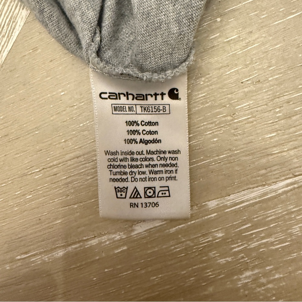 Carhartt Gray Short Sleeve Tee Classic Fit - Picture 4 of 4